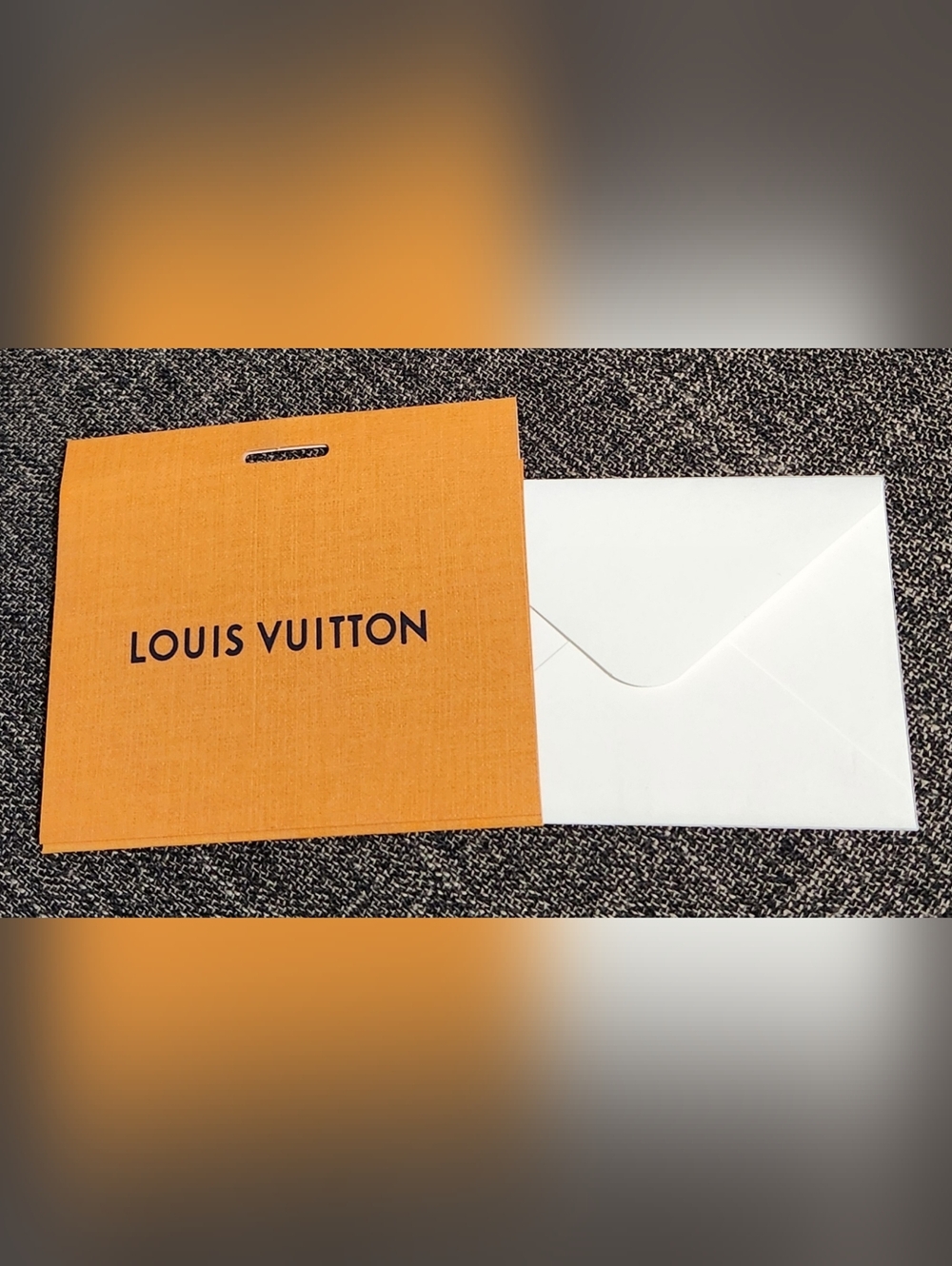Louis Vuitton Orange Gift Envelope & Note Card Set